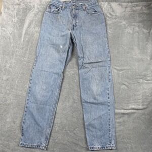 VTG 1980s Levis 550 Distressed Tapered Leg Jeans Light Wash Women 10M Reg 28x30